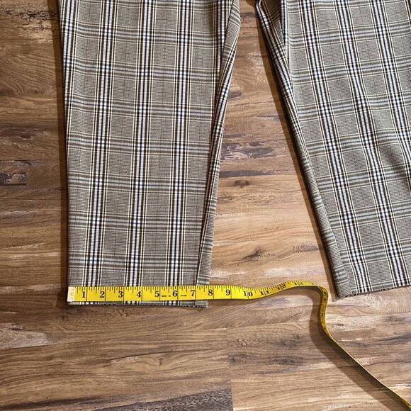 Ava & Viv Brown Checker Board Plaid Stretchy Pants Sz 22W - Picture 8 of 11